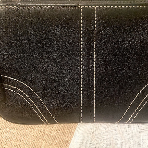 Coach Black Wristlet, Matching Coach Eyeglass Case, & Small Coach Dustbag (EUC) - Picture 11 of 14